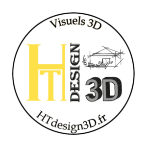 logo HT design 3D pour la french tech Pays basque